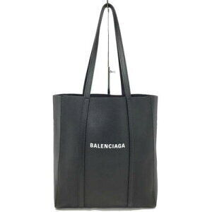 BALENCIAGA Everyday Tote Bag Shoulder Leather Black